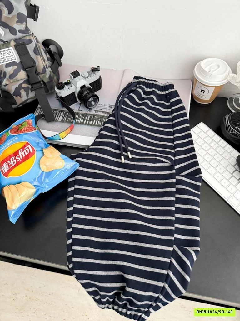 QUẦN NỈ BOM KẺ NGANG