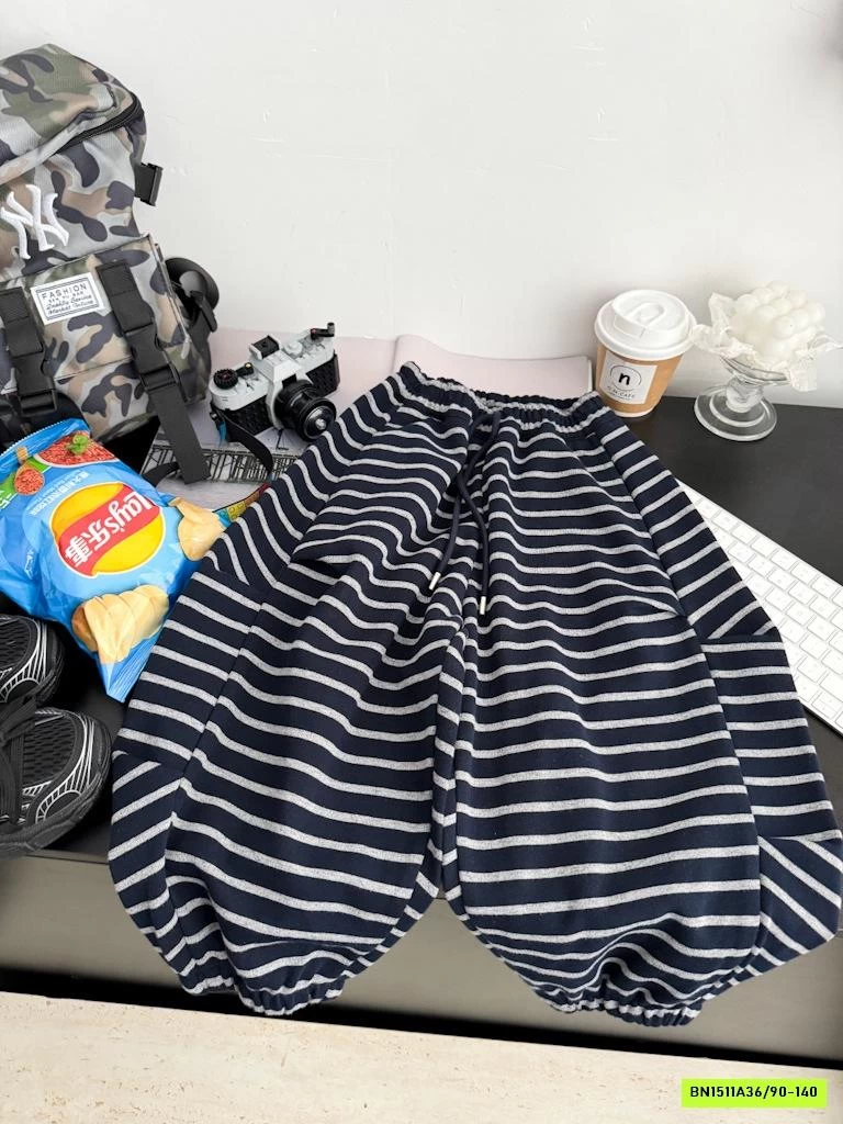 QUẦN NỈ BOM KẺ NGANG