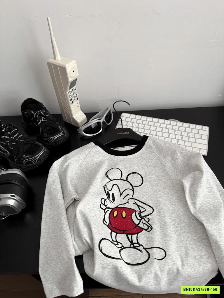 ÁO THUN MICKEY PHỐI MÀU TAY
