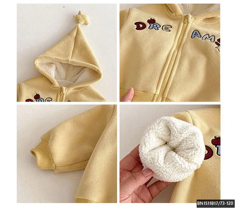 ÁO HOODIE LÓT LÔNG CỪU SZ NHÍ