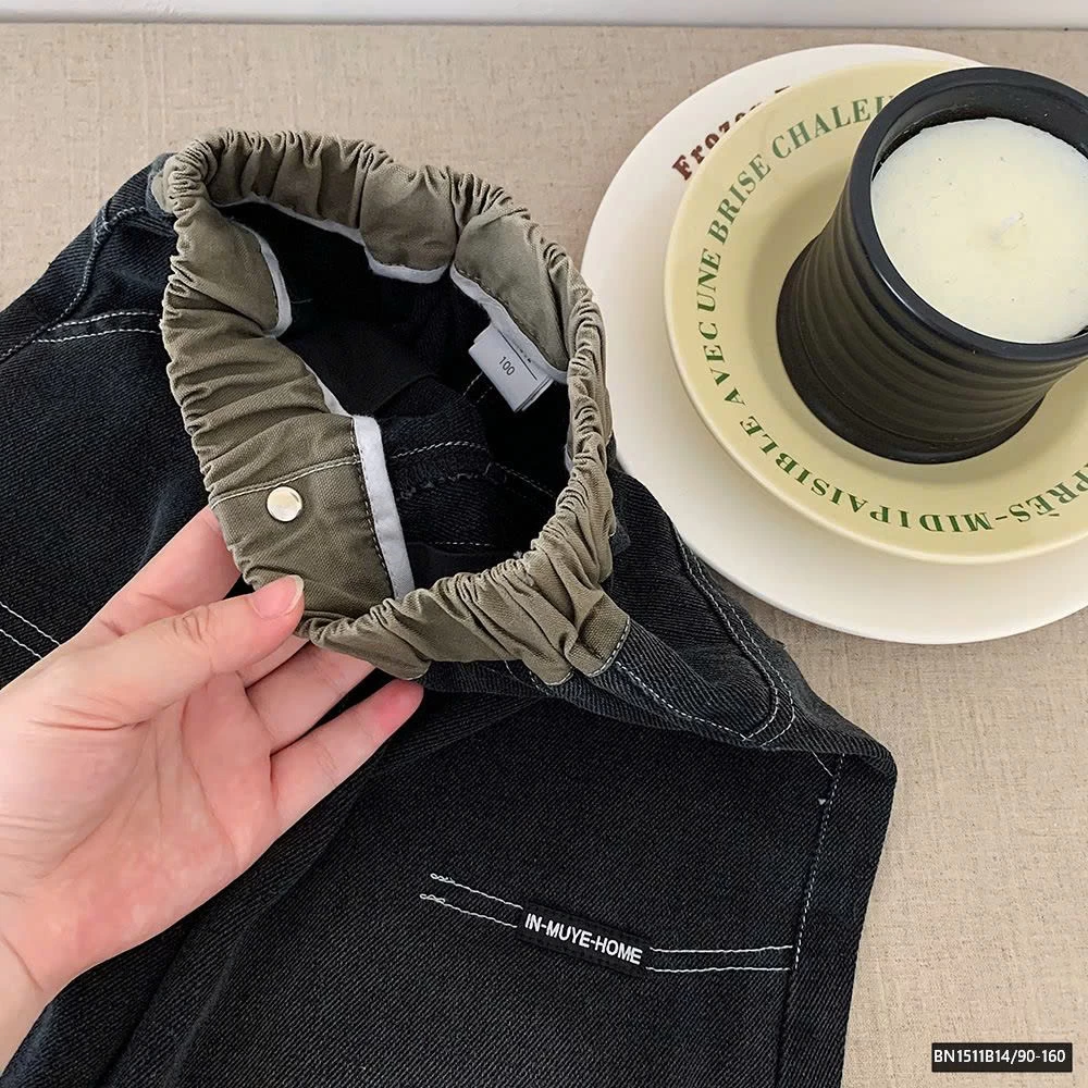 QUẦN JEAN CẠP CHUN ỐNG RỘNG