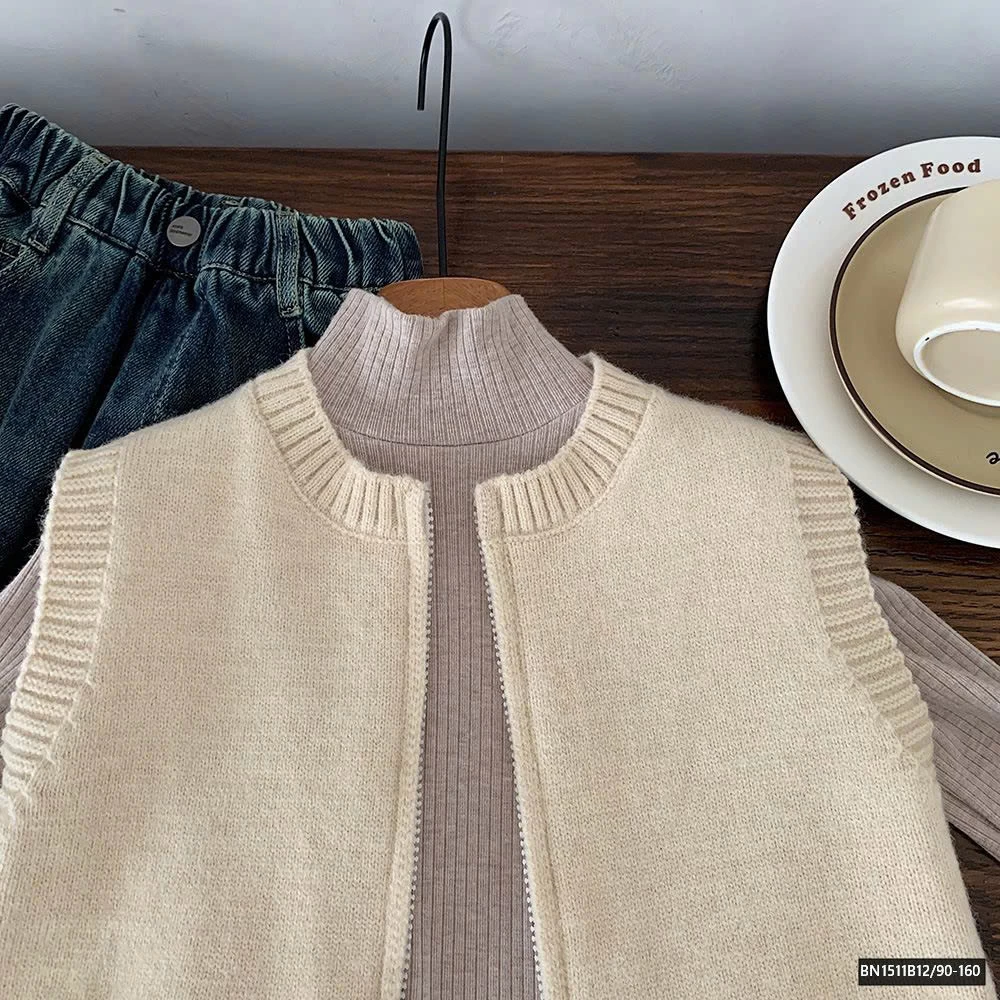 ÁO GILE LEN KÉO KHÓA