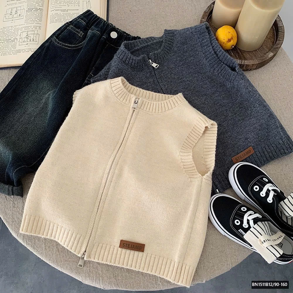 ÁO GILE LEN KÉO KHÓA