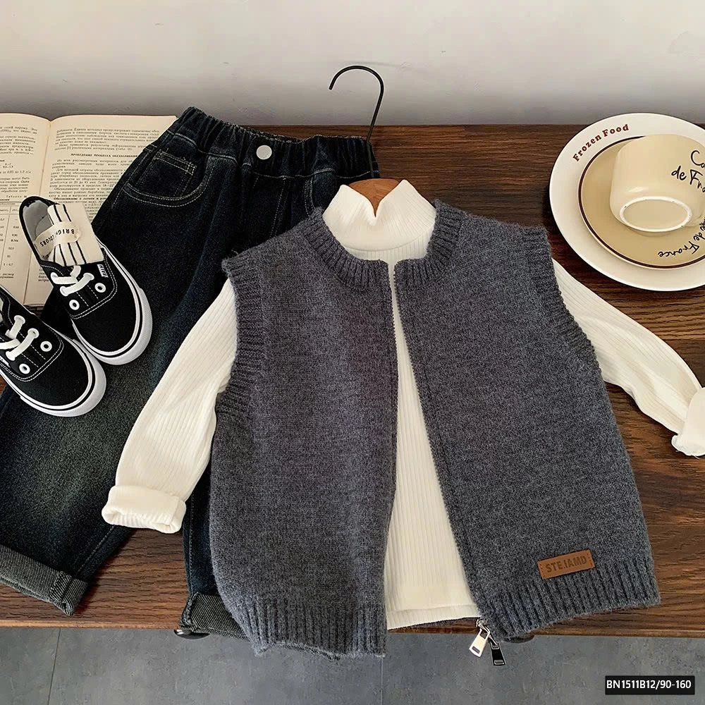 ÁO GILE LEN KÉO KHÓA