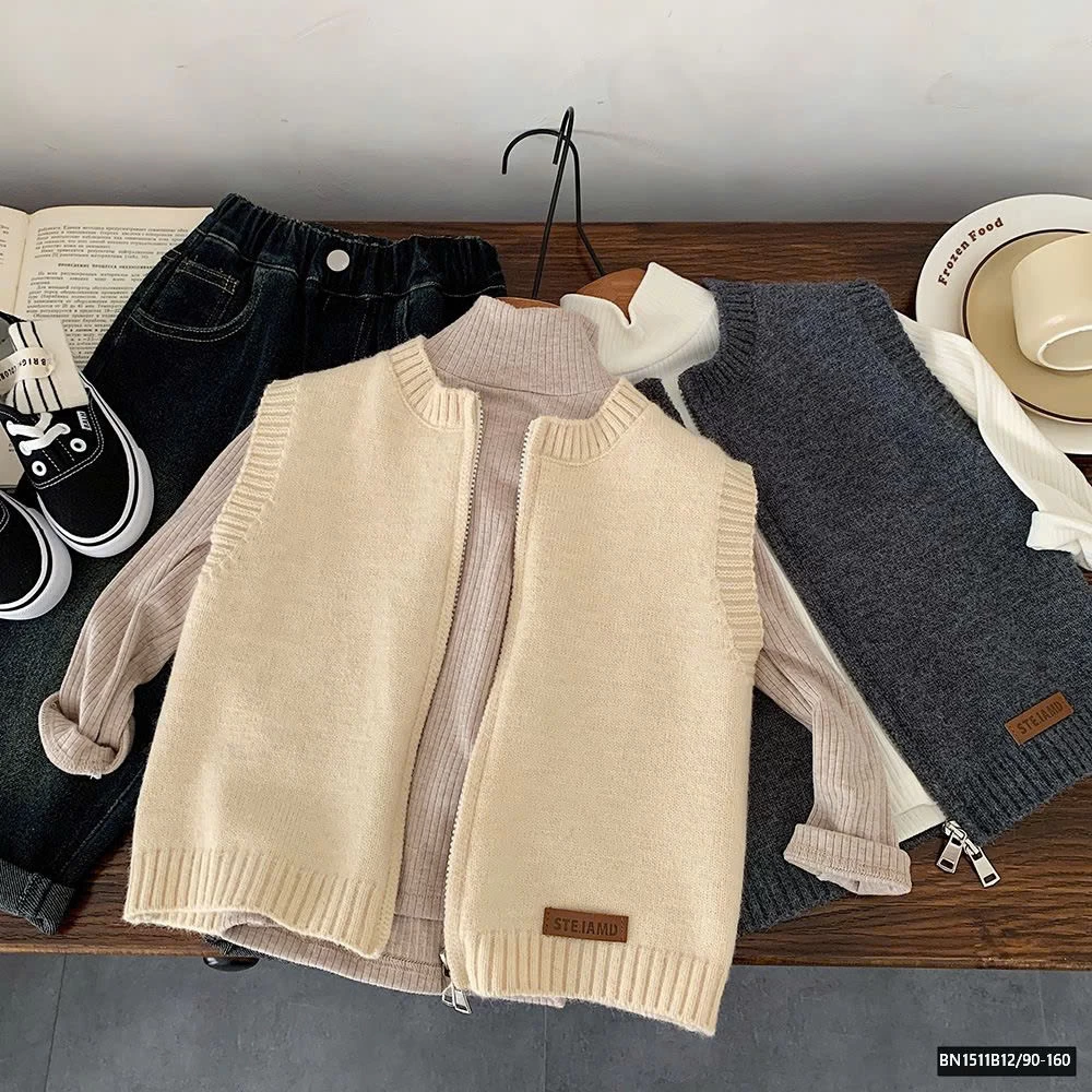 ÁO GILE LEN KÉO KHÓA