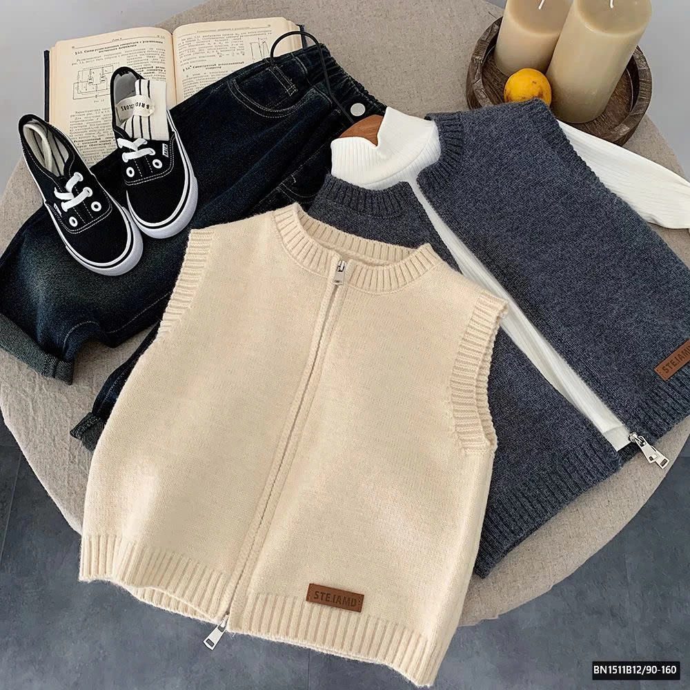 ÁO GILE LEN KÉO KHÓA