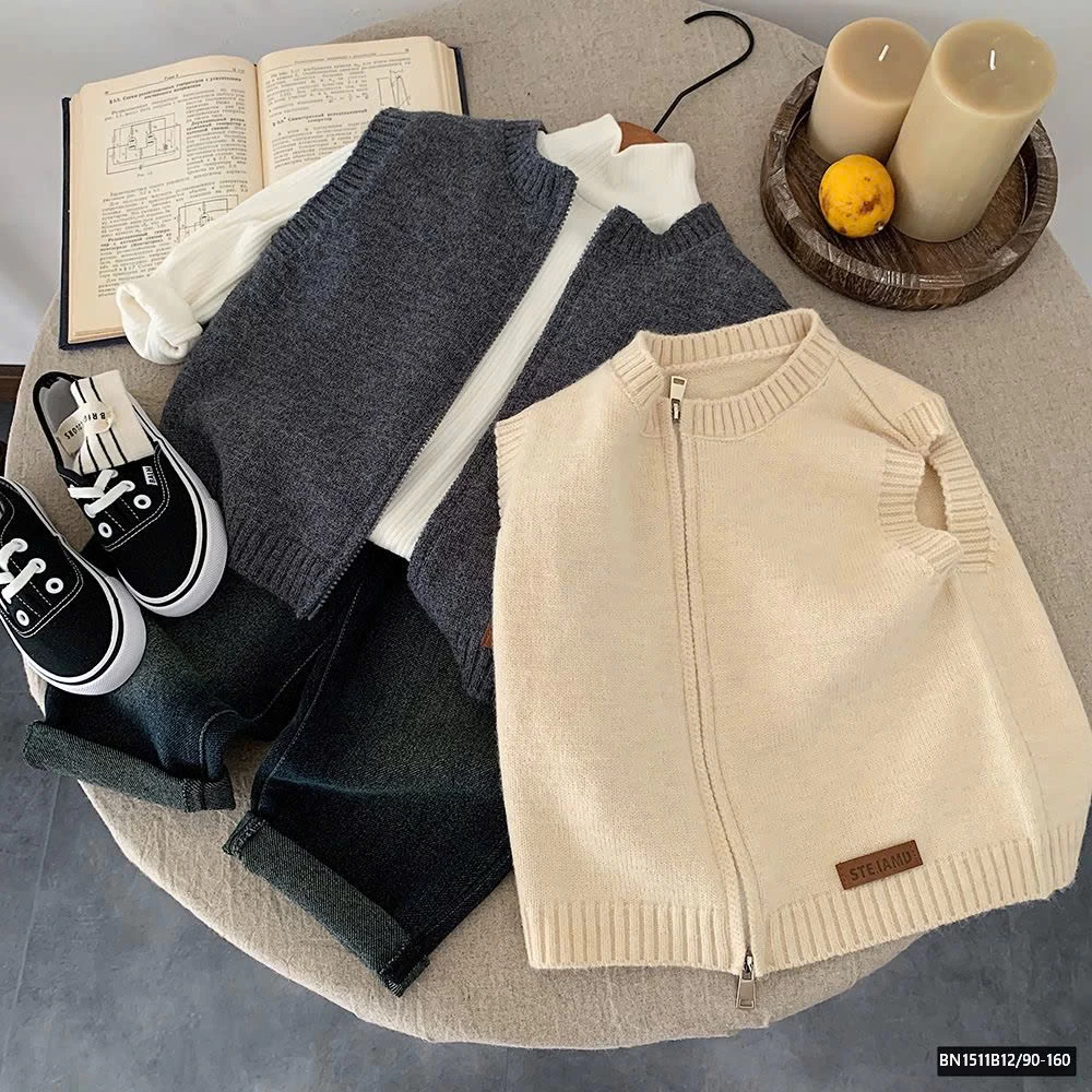 ÁO GILE LEN KÉO KHÓA