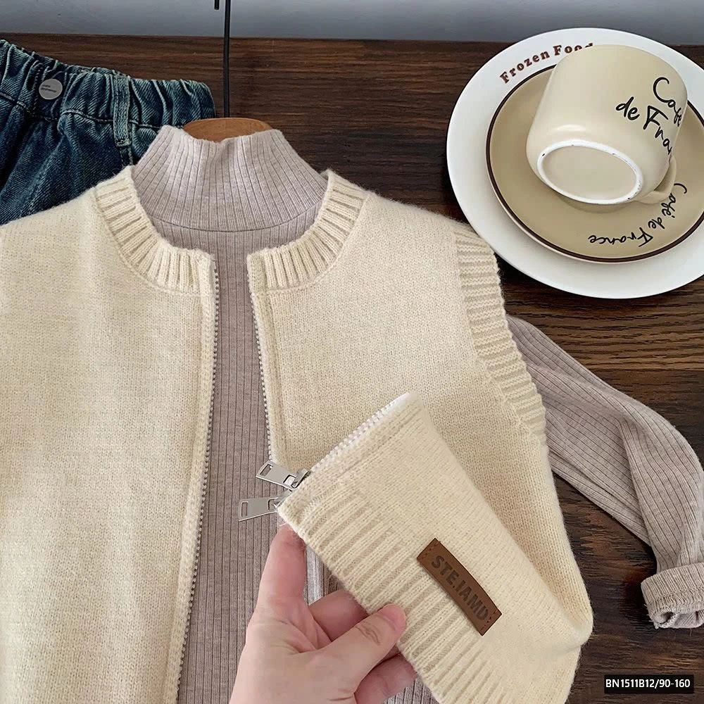 ÁO GILE LEN KÉO KHÓA