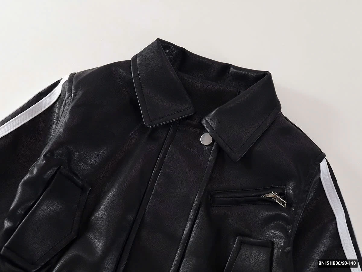 ÁO KHOÁC DA TAY KẺ PREMIUM