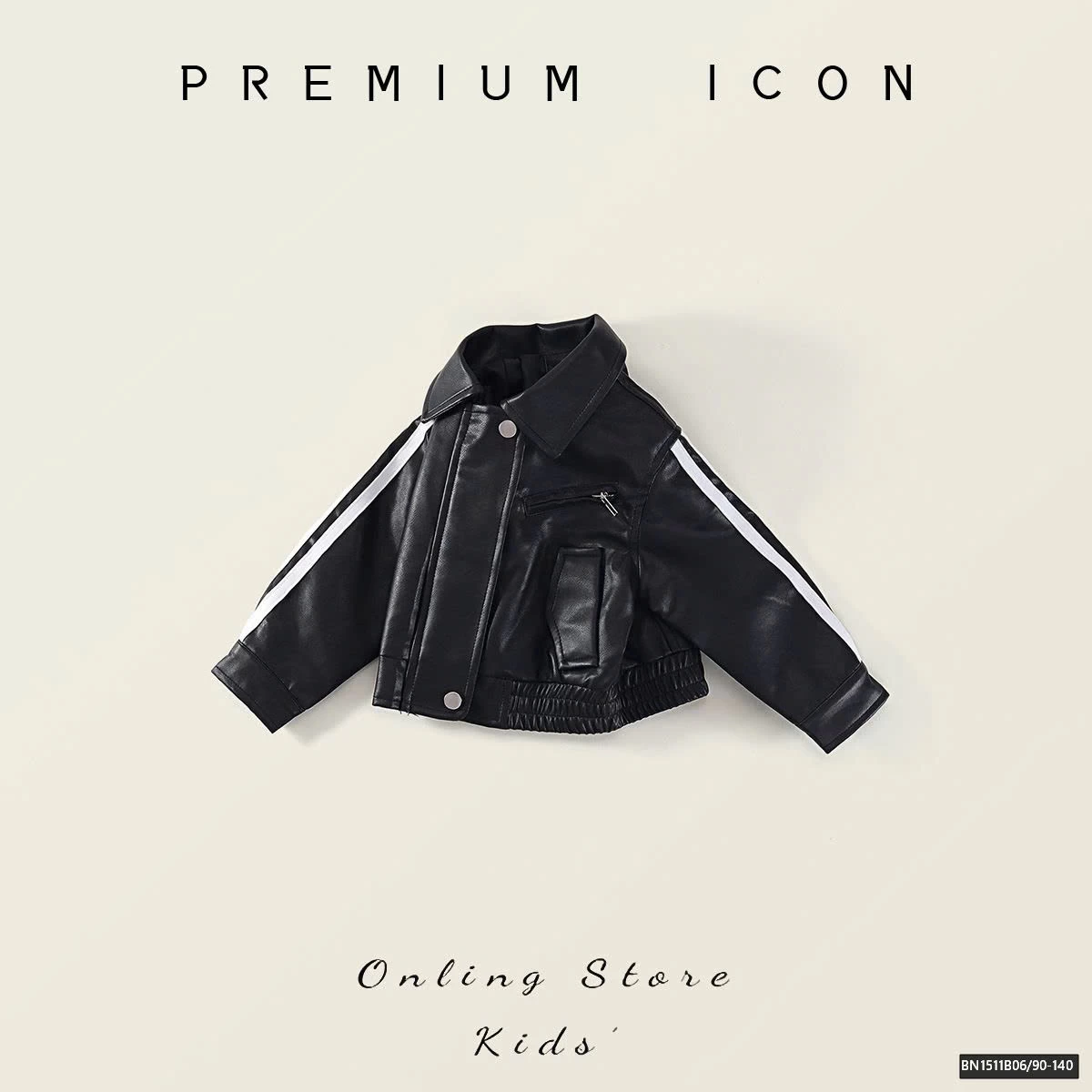 ÁO KHOÁC DA TAY KẺ PREMIUM