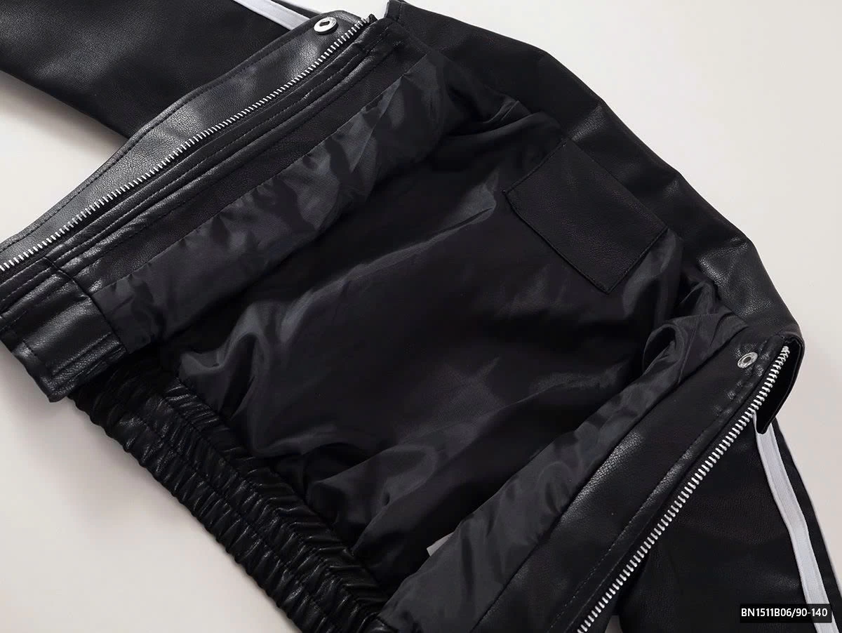 ÁO KHOÁC DA TAY KẺ PREMIUM