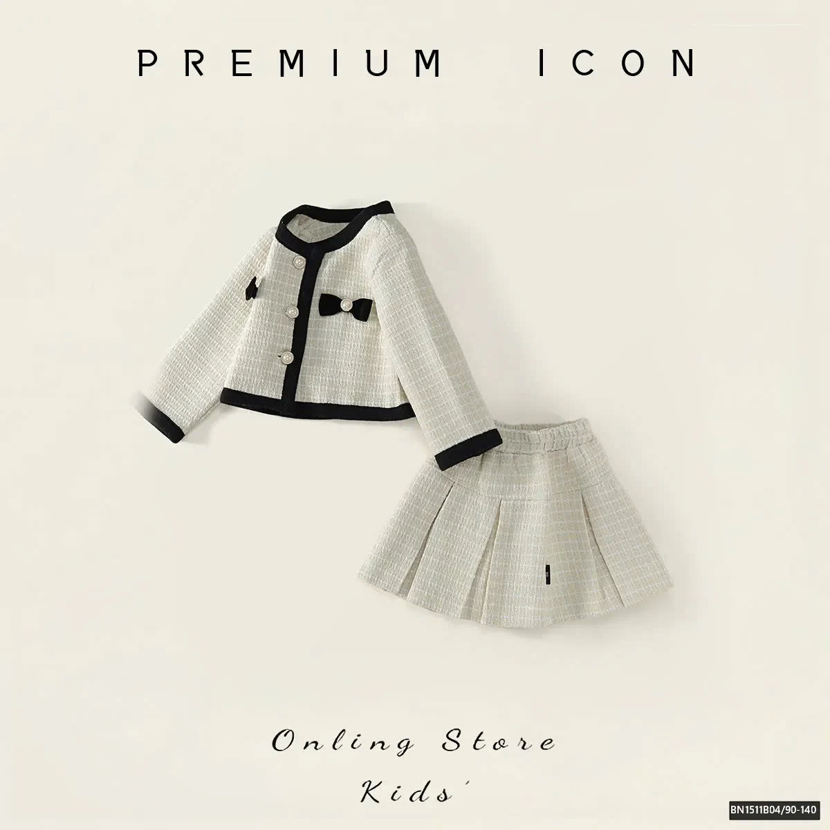 SÉT DẠ KEM VIỀN ĐEN PREMIUM