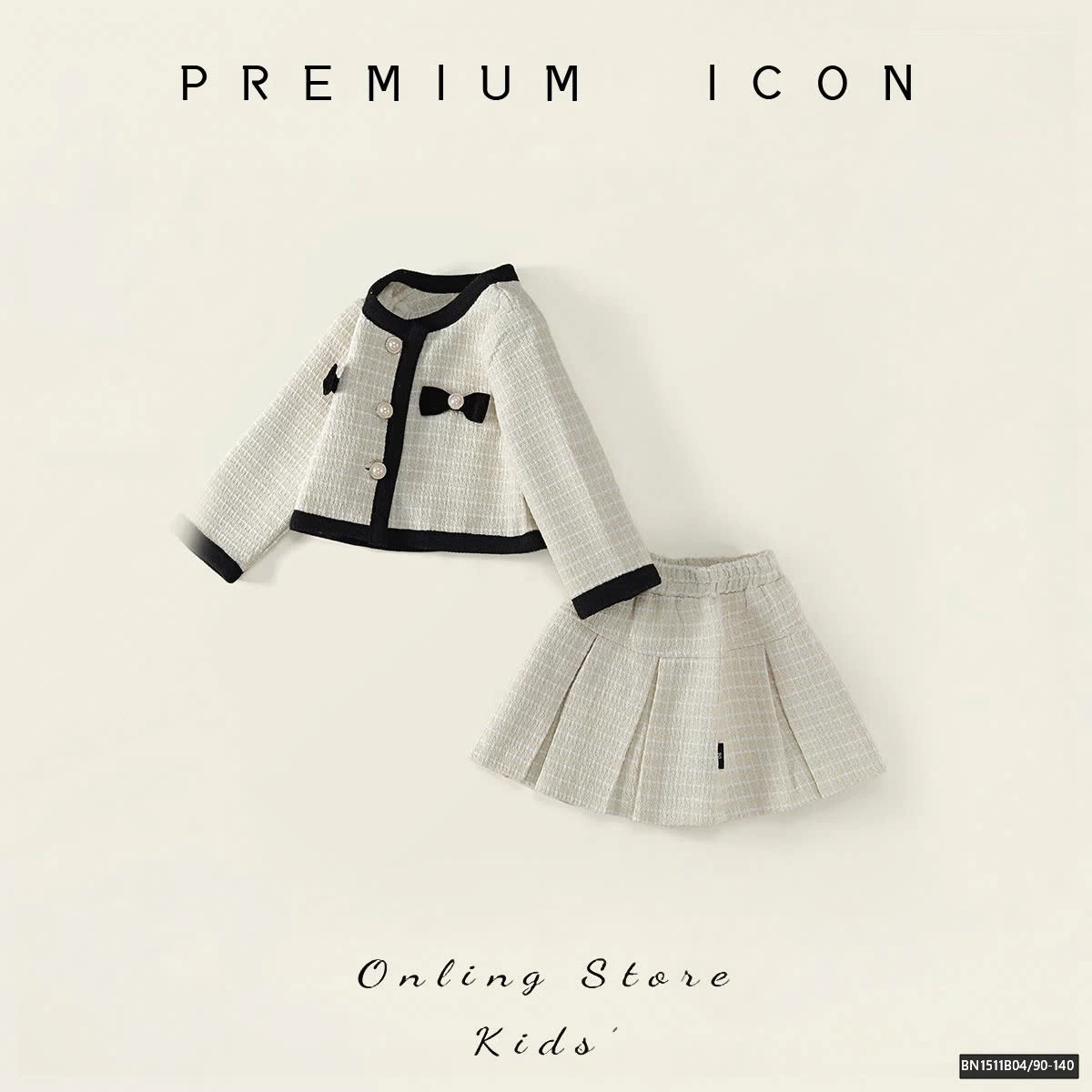 SÉT DẠ KEM VIỀN ĐEN PREMIUM