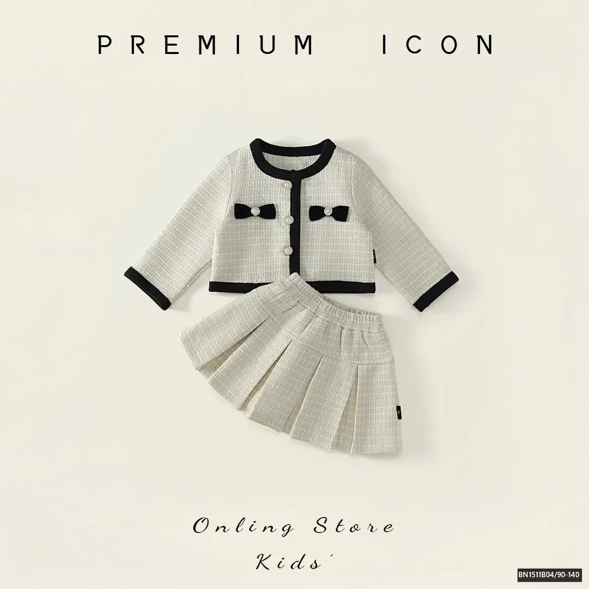 SÉT DẠ KEM VIỀN ĐEN PREMIUM