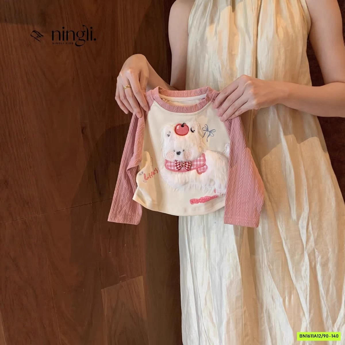 SÉT ÁO PHỐI MÀU TAY MIX QUẦN KITTY NINGLI