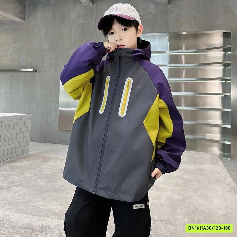 KHOÁC GIÓ TRẦN BÔNG PHỐI MÀU