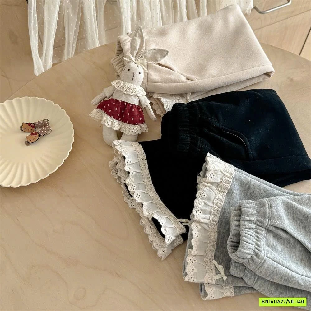 QUẦN NỈ LOE VIỀN REN NINGLI