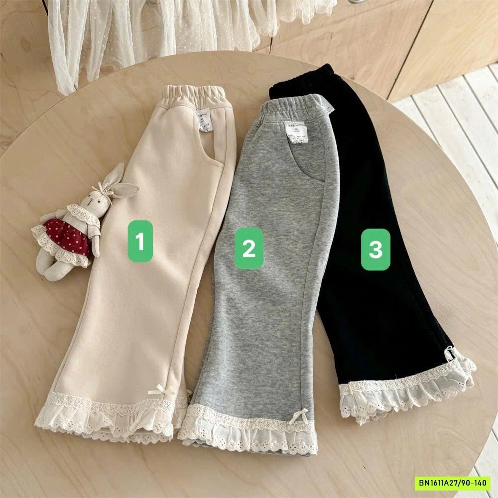 QUẦN NỈ LOE VIỀN REN NINGLI