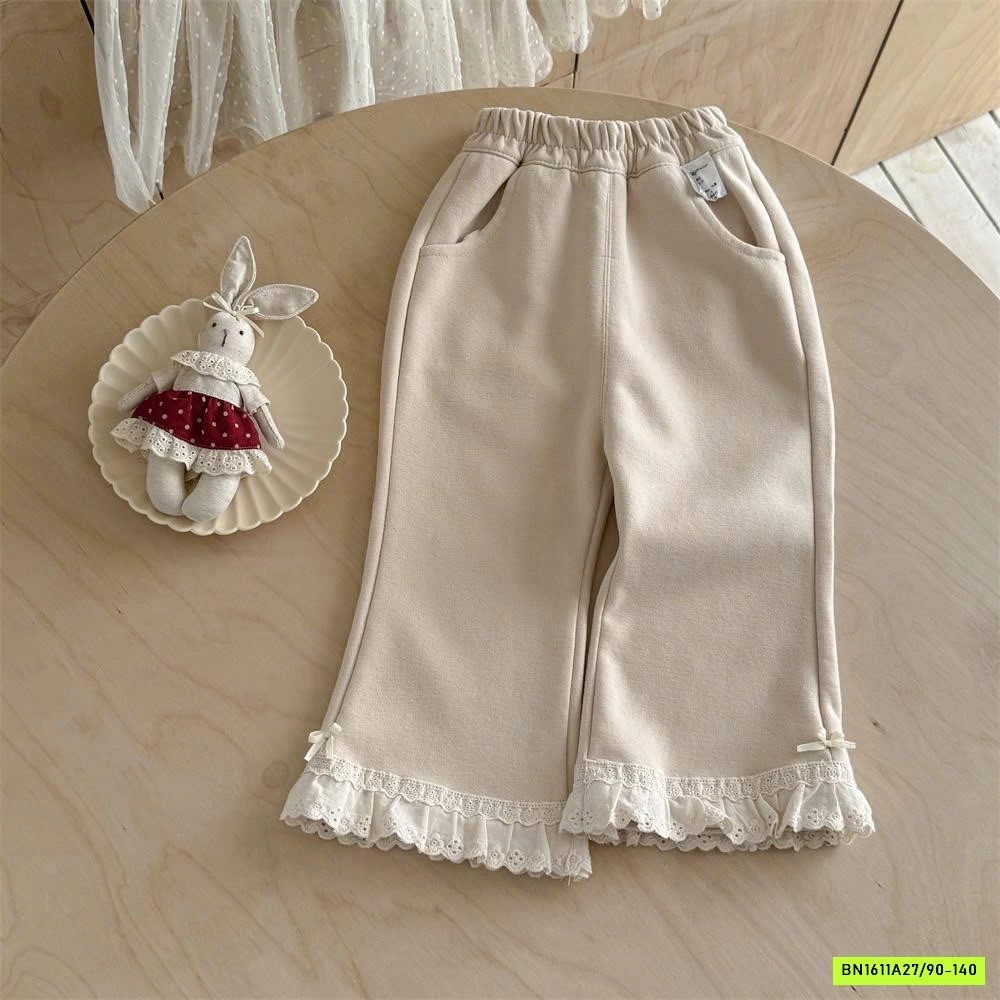 QUẦN NỈ LOE VIỀN REN NINGLI