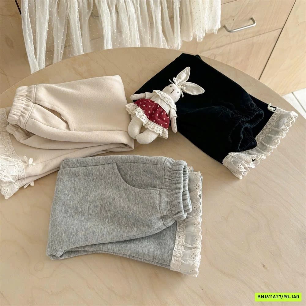 QUẦN NỈ LOE VIỀN REN NINGLI