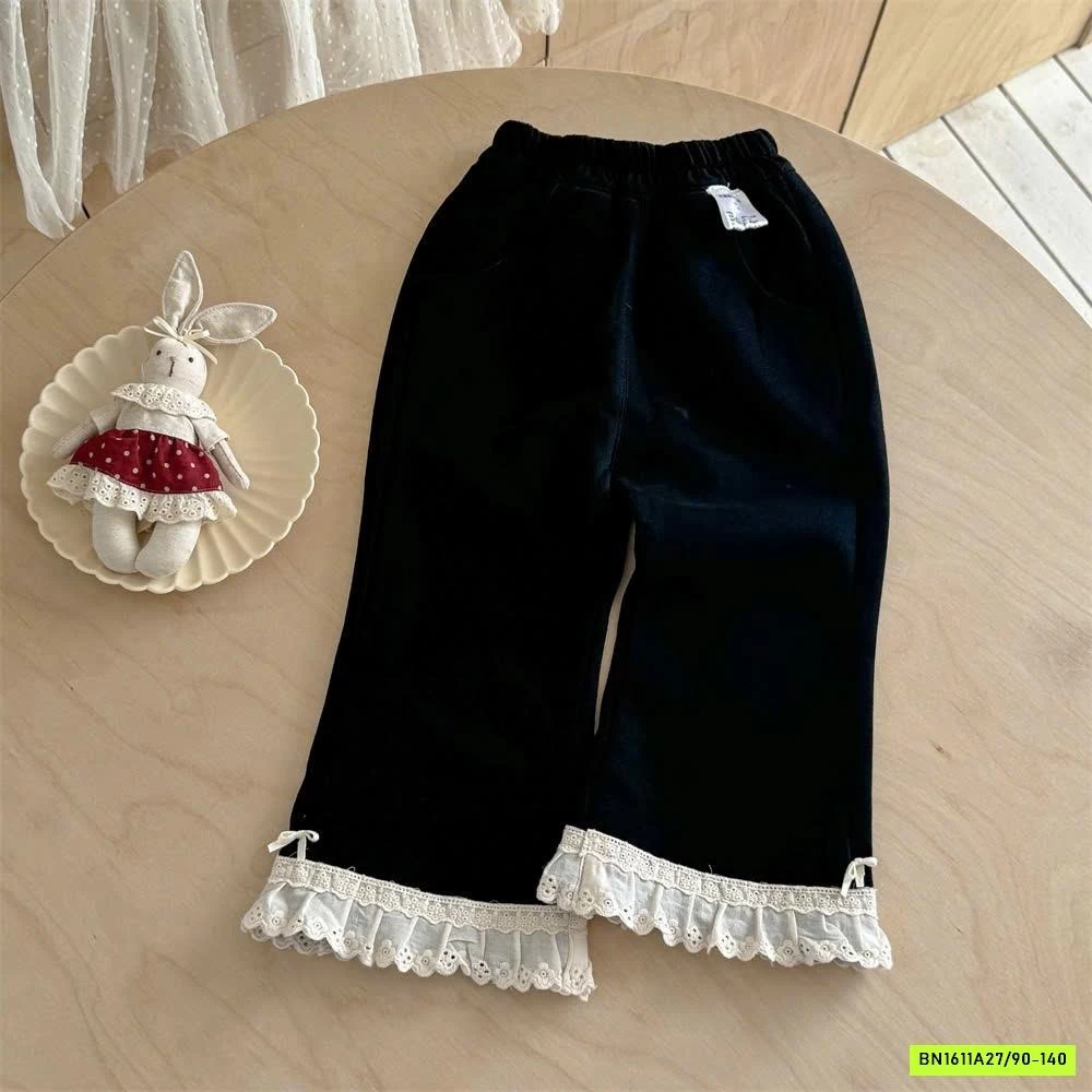 QUẦN NỈ LOE VIỀN REN NINGLI