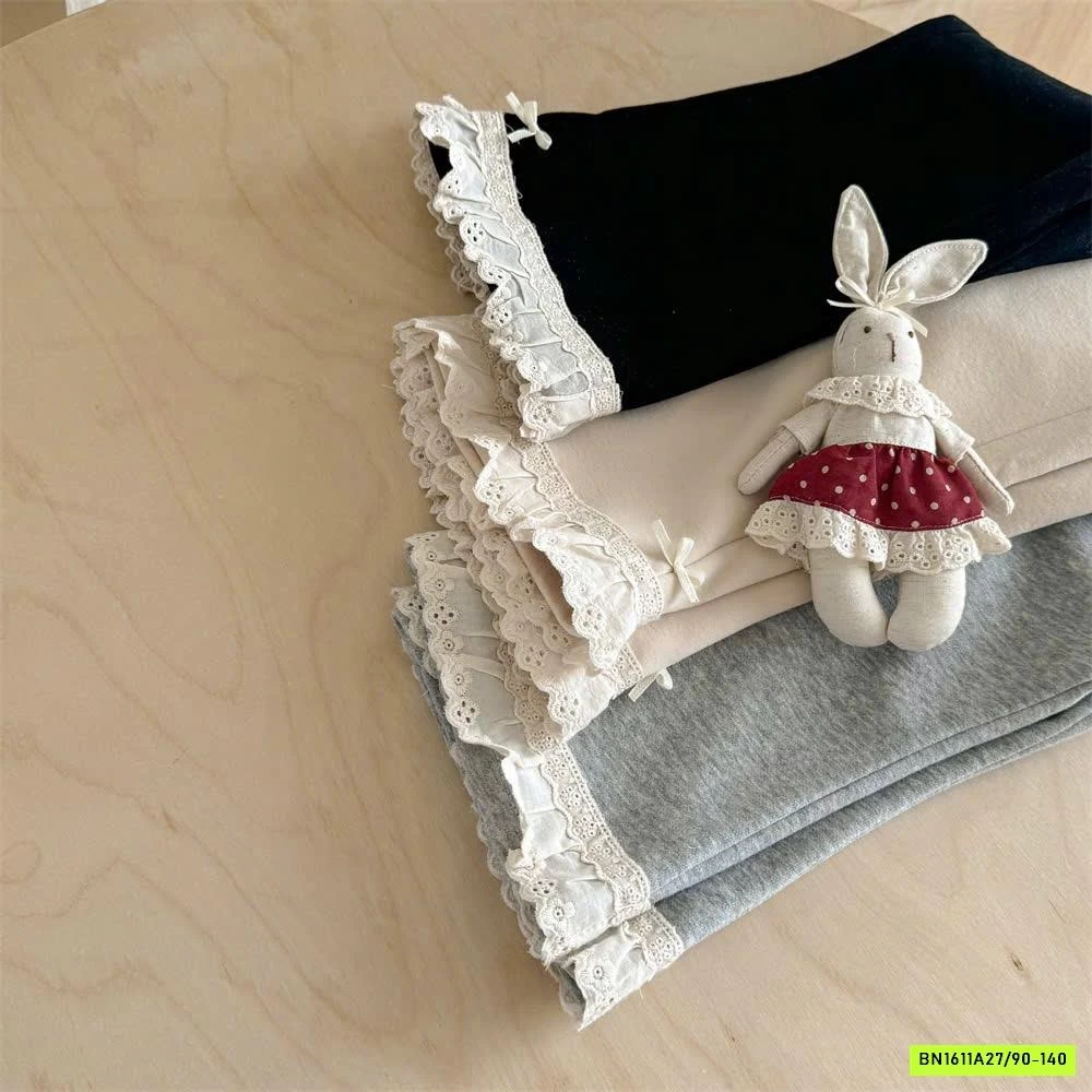 QUẦN NỈ LOE VIỀN REN NINGLI