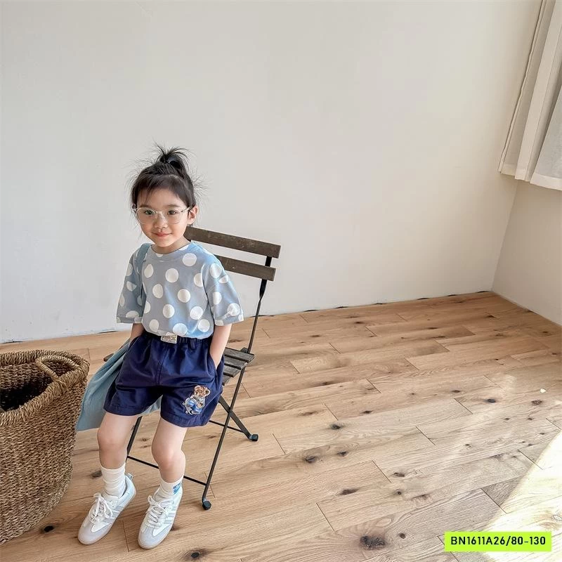 SHORT THÔ THÊU GẤU ADBABY