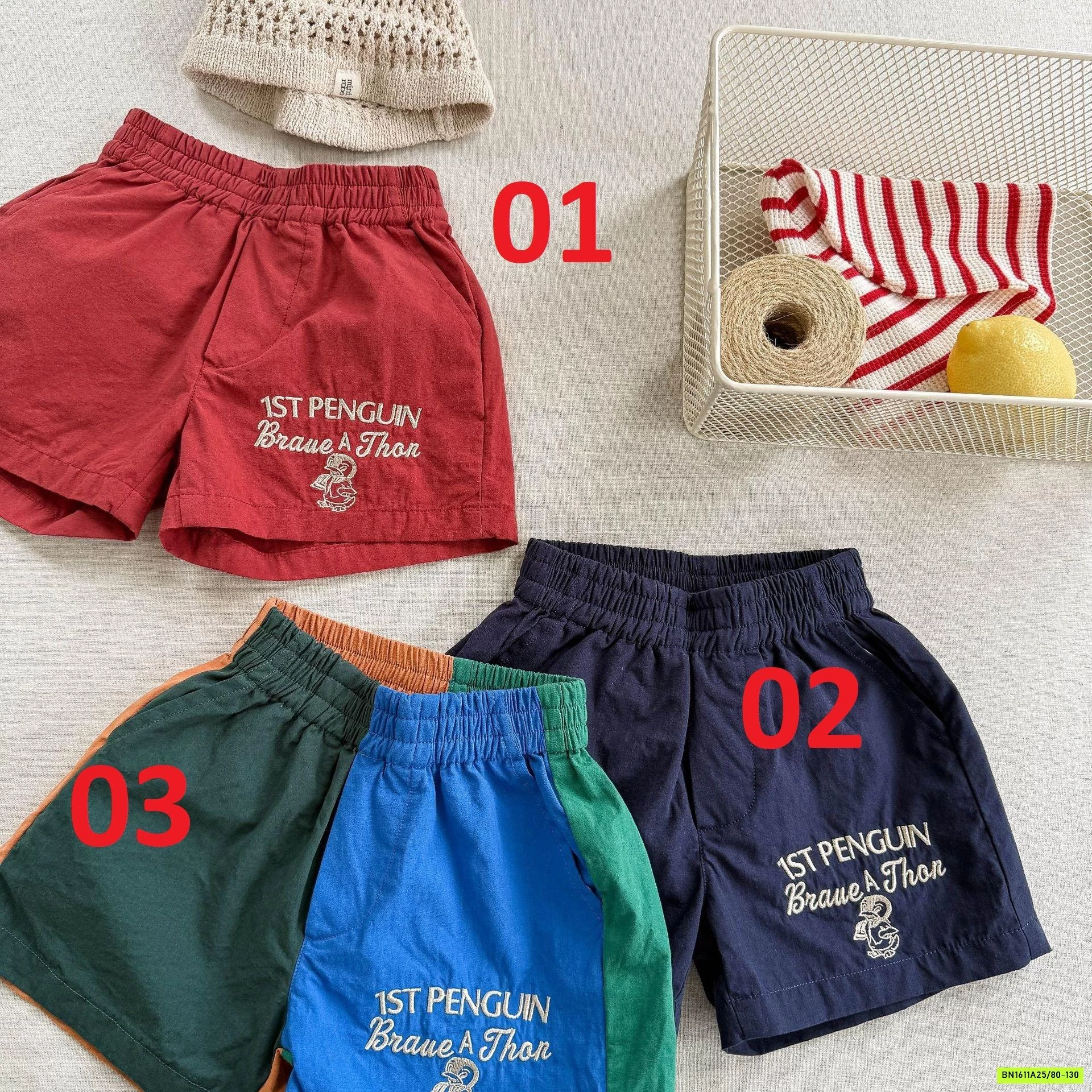 SHORT PHỐI MÀU ADBABY