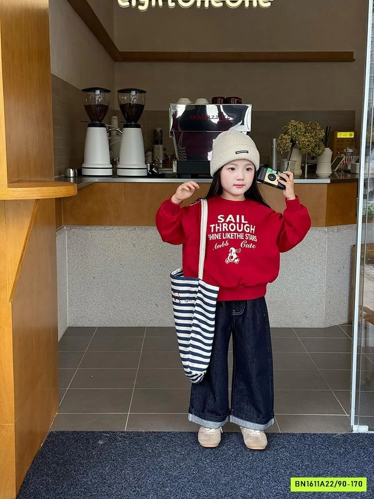 ÁO NỈ TRƠN MÀU IN CHỮ 25F021 AMBB