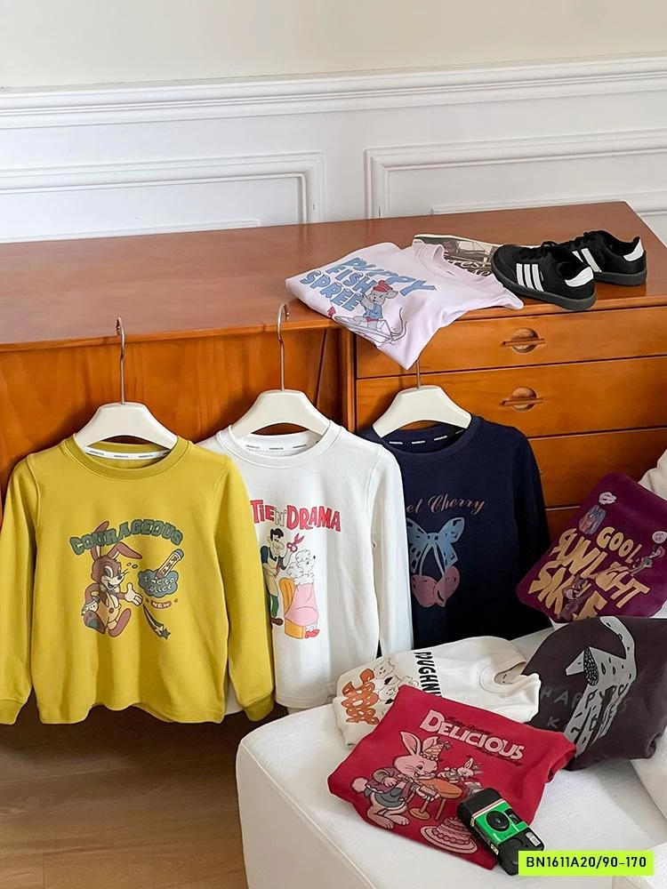 ÁO NỈ MỎNG IN HÌNH 25F020 AMBB