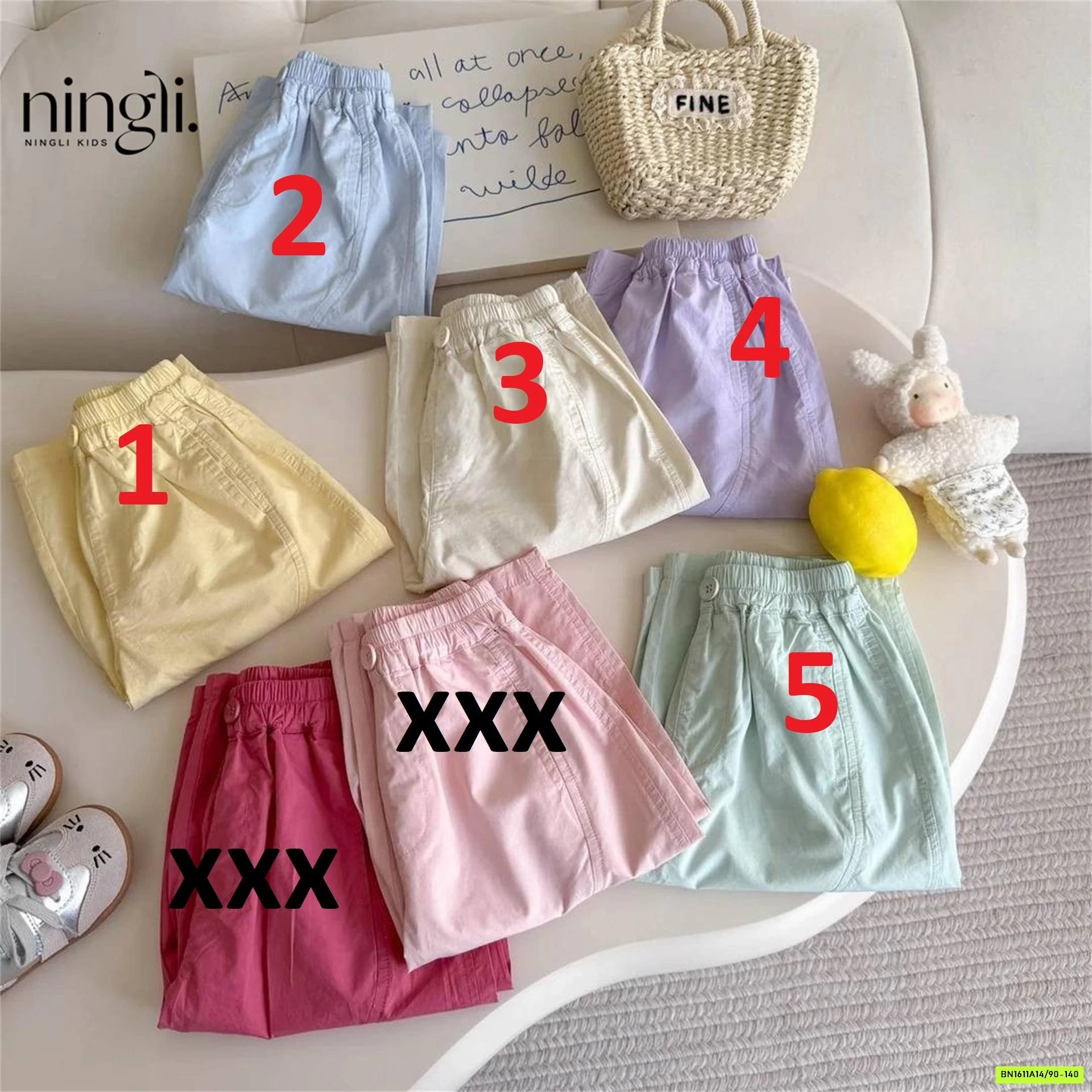 BAGGY THÔ MỀM TRƠN MÀU NINGLI