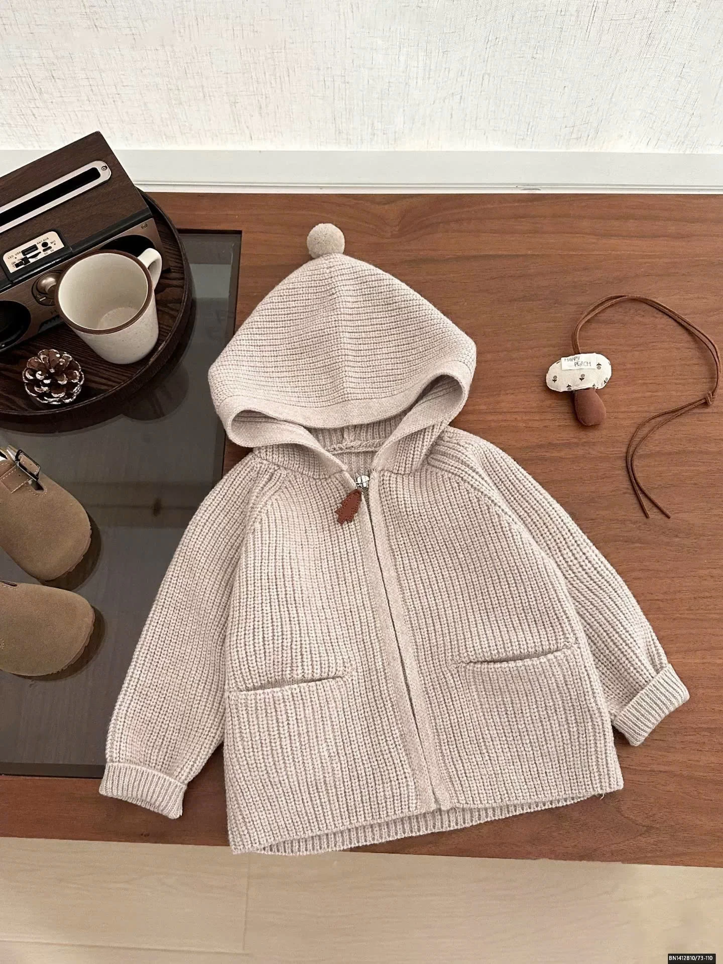 ÁO HOODIE LEN DỆT KÉO KHÓA SZ NHÍ