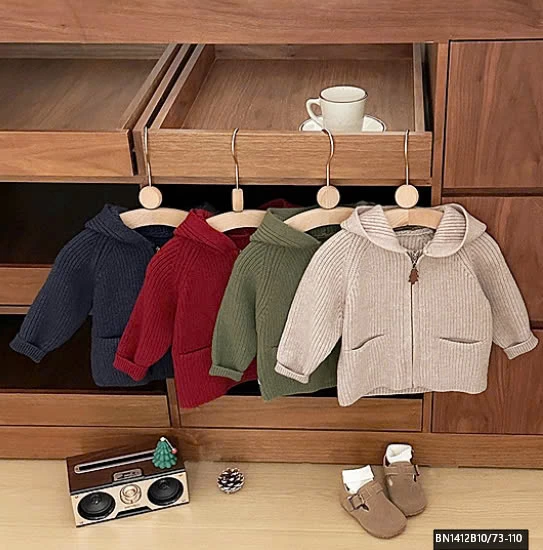 ÁO HOODIE LEN DỆT KÉO KHÓA SZ NHÍ