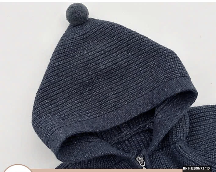 ÁO HOODIE LEN DỆT KÉO KHÓA SZ NHÍ