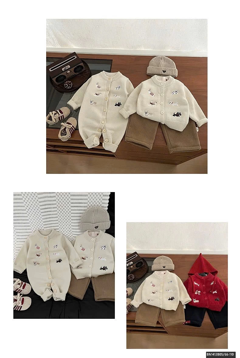 SÉT LEN THÊU HÌNH ĐỘNG VẬT NHÍ