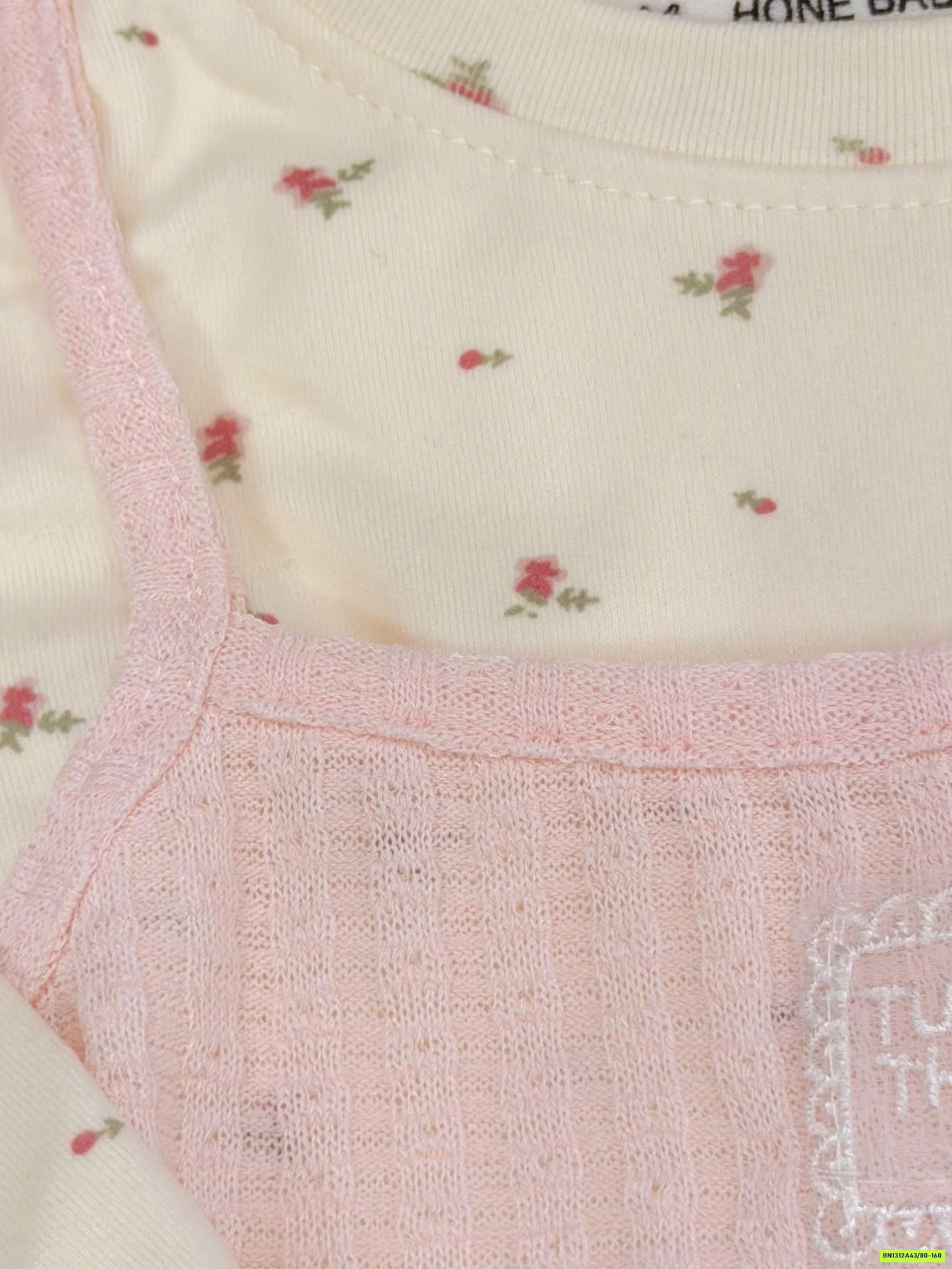 ÁO NỈ HOA NHÍ GIẢ 2 LỚP