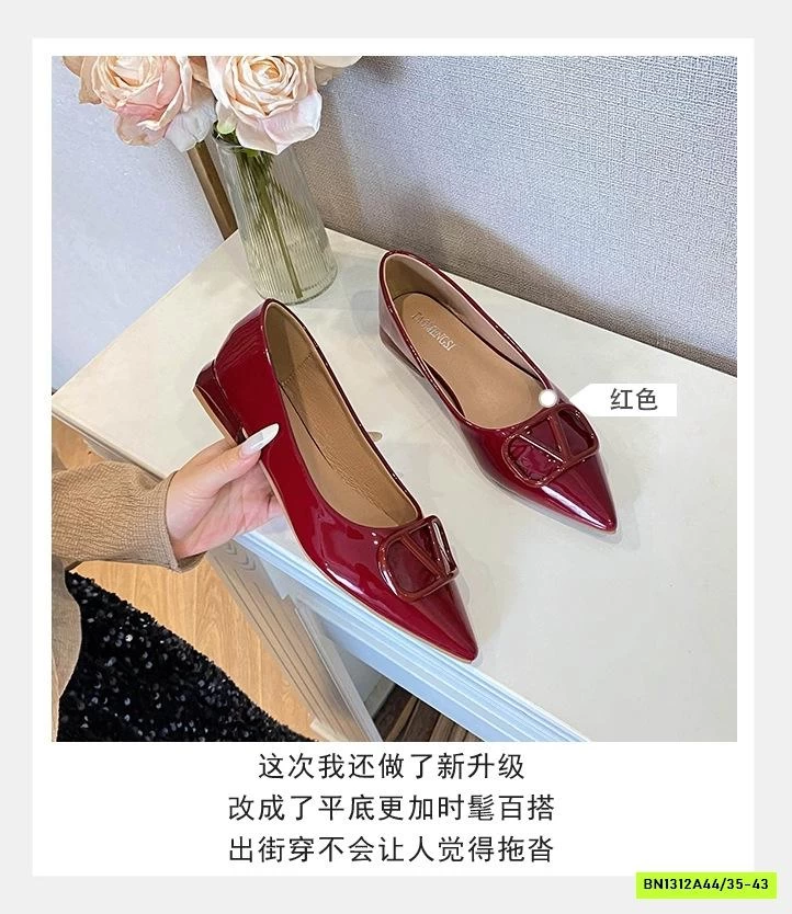 GIÀY ĐỎ MŨI NHỌN NỮ