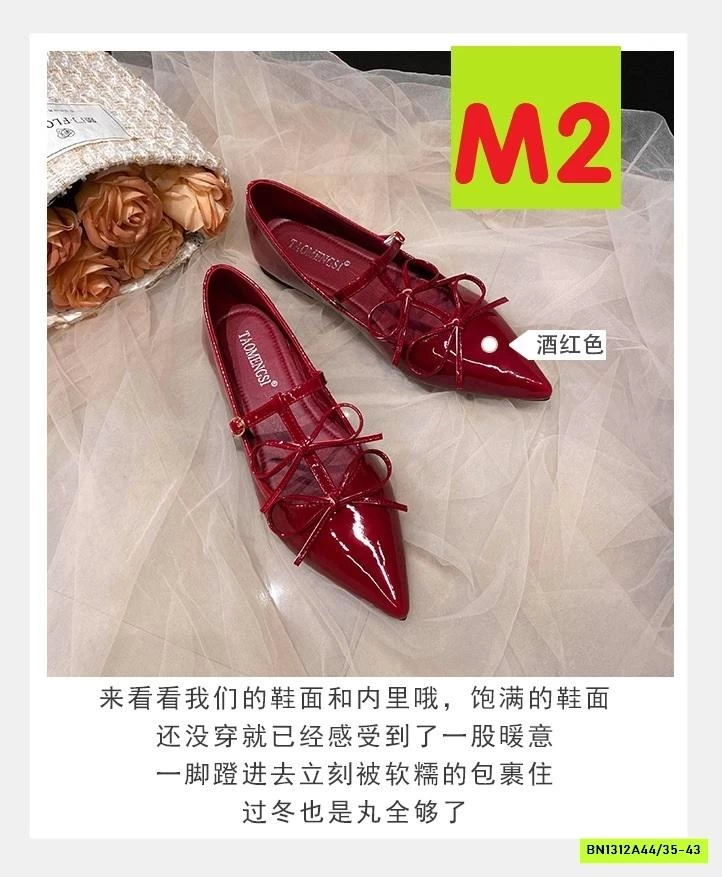 GIÀY ĐỎ MŨI NHỌN NỮ