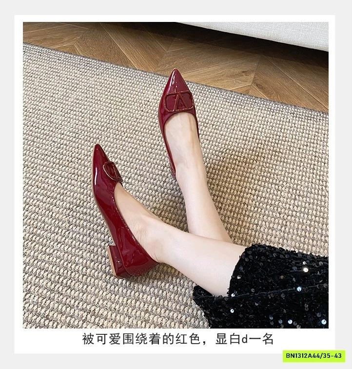 GIÀY ĐỎ MŨI NHỌN NỮ