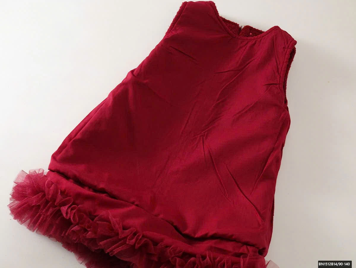 ĐẦM ĐỎ SÁT NÁCH GẮN HOA MẶC TẾT PREMIUM