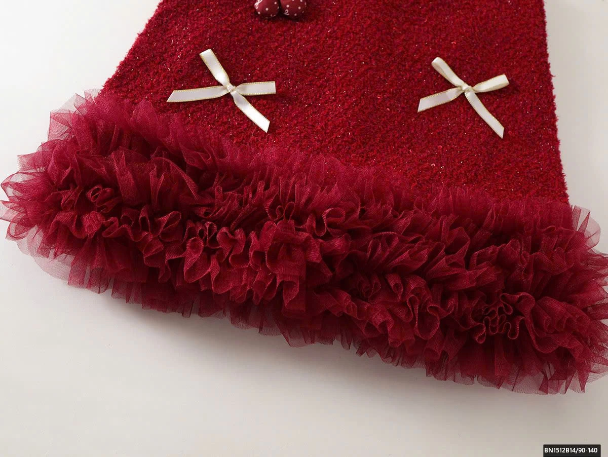 ĐẦM ĐỎ SÁT NÁCH GẮN HOA MẶC TẾT PREMIUM