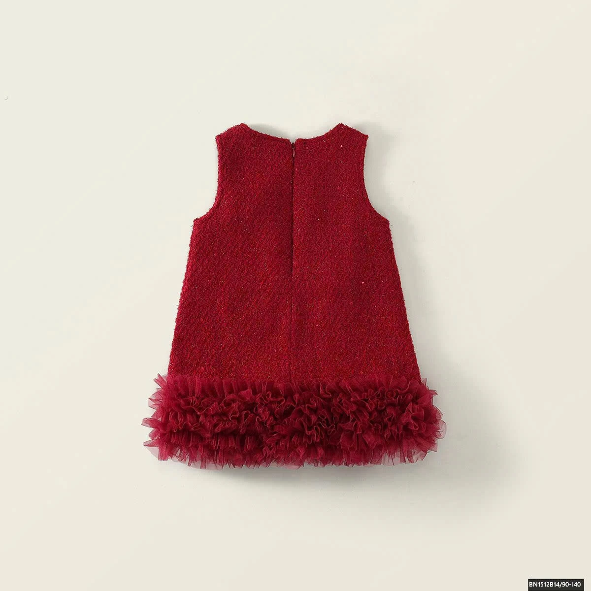 ĐẦM ĐỎ SÁT NÁCH GẮN HOA MẶC TẾT PREMIUM