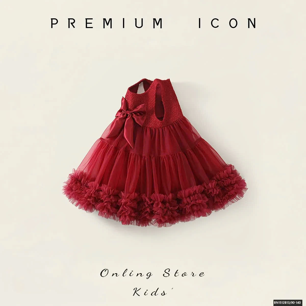 ĐẦM ĐỎ NƠ SÁT NÁCH  PREMIUM