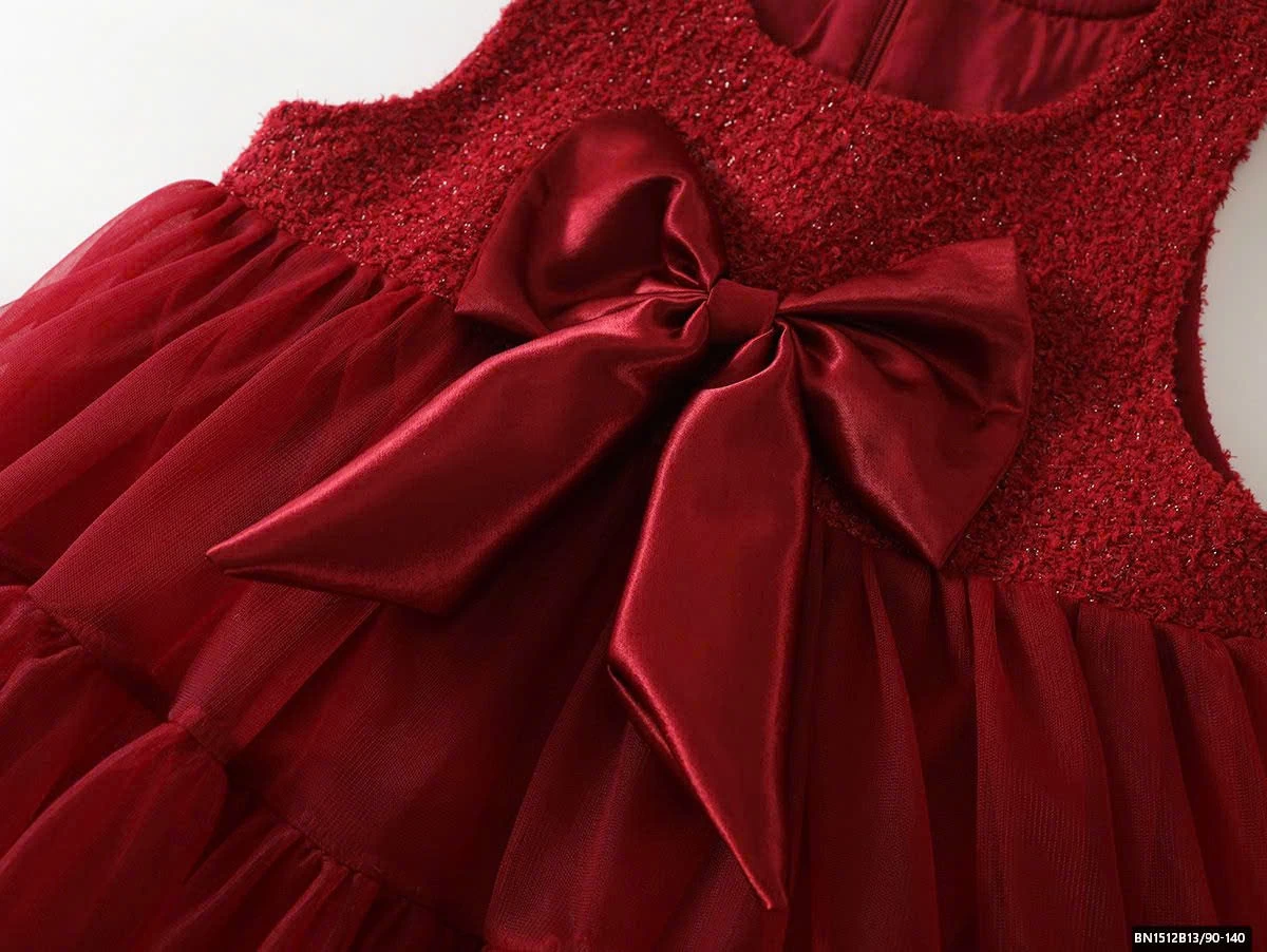 ĐẦM ĐỎ NƠ SÁT NÁCH  PREMIUM