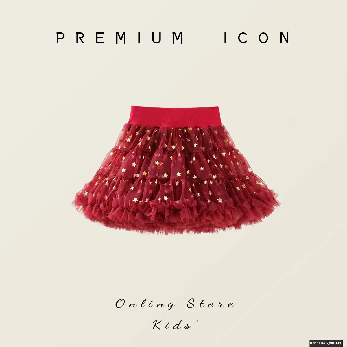 CHÂN VÁY TUTU ĐỎ NGỐI SAO DIỆN TẾT PREMIUM
