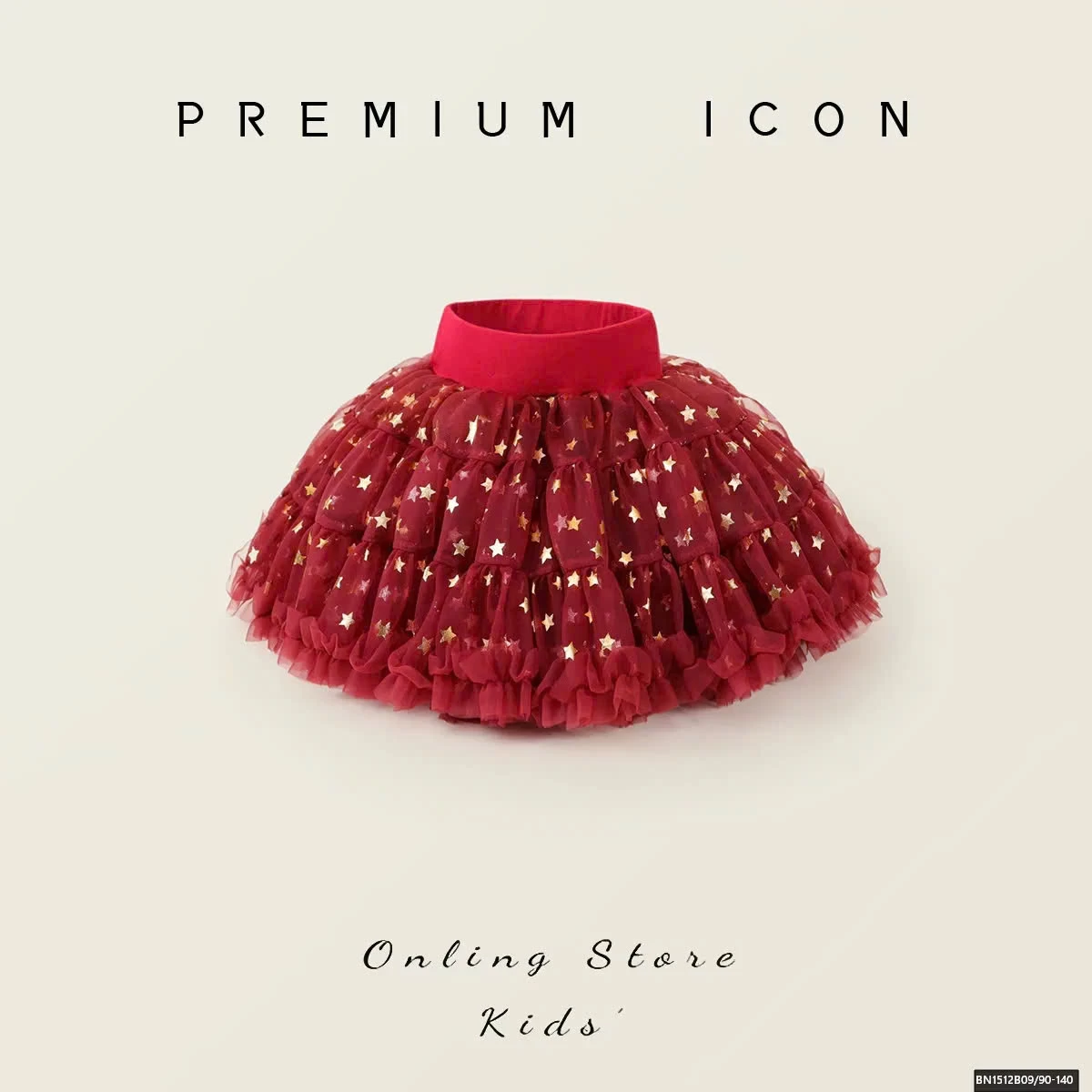 CHÂN VÁY TUTU ĐỎ NGỐI SAO DIỆN TẾT PREMIUM