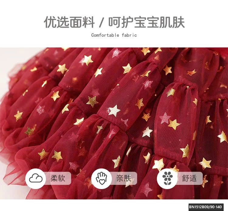 CHÂN VÁY TUTU ĐỎ NGỐI SAO DIỆN TẾT PREMIUM