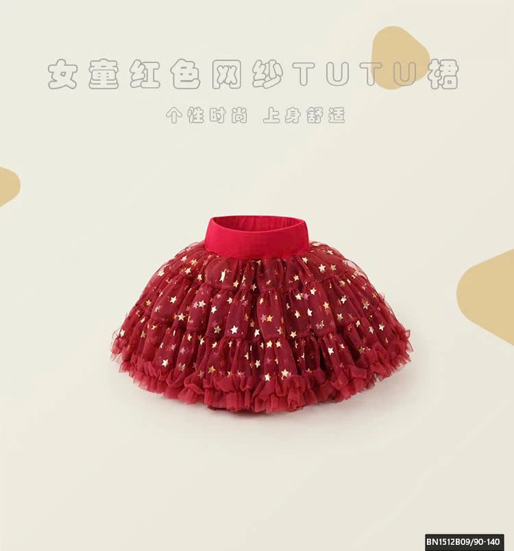 CHÂN VÁY TUTU ĐỎ NGỐI SAO DIỆN TẾT PREMIUM