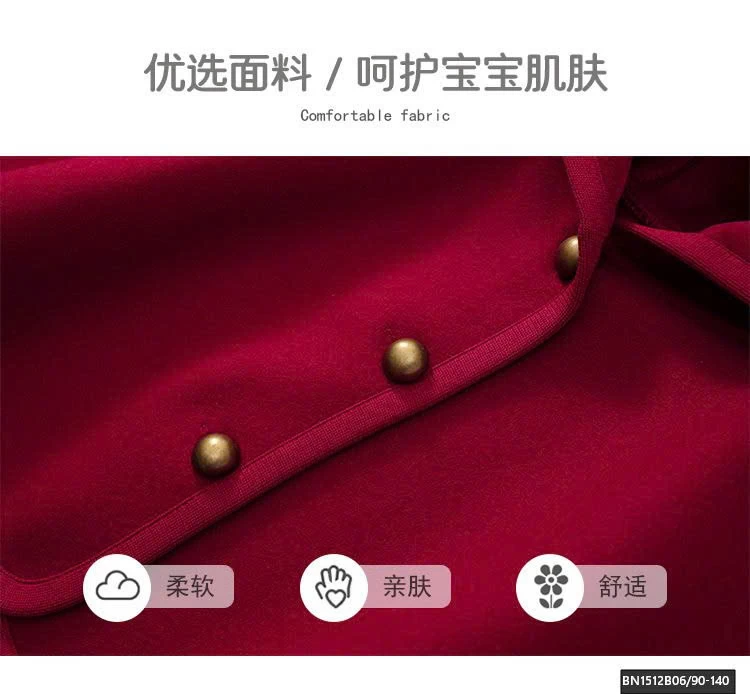 ÁO CHOẢNG NỈ BÔNG PREMIUM ĐỎ DIỆN TIẾT