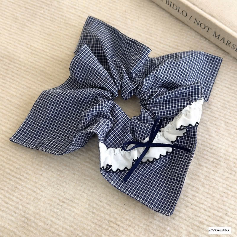 SÉT 2 BUỘC TÓC CARO NƠ